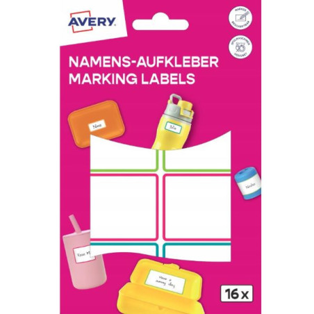 Naklejki do oznaczania 46x33 16szt NAME16C Avery Naklejki do oznaczania 46x33 16szt NAME16C Avery