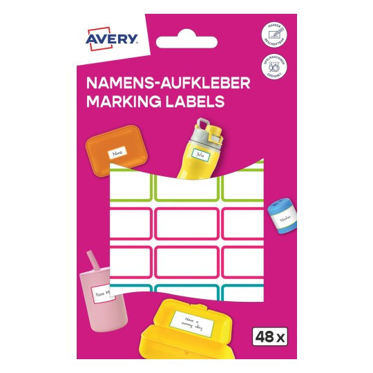 Naklejki do oznaczania 15x31 48szt NAME48C Avery