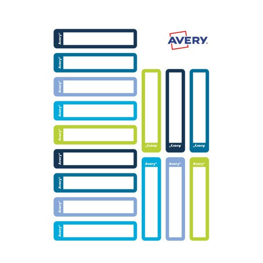 Naklejki na przybory do pisania 50x10 30szt RESMI30G Avery Naklejki na przybory do pisania 50x10 30szt RESMI30G Avery