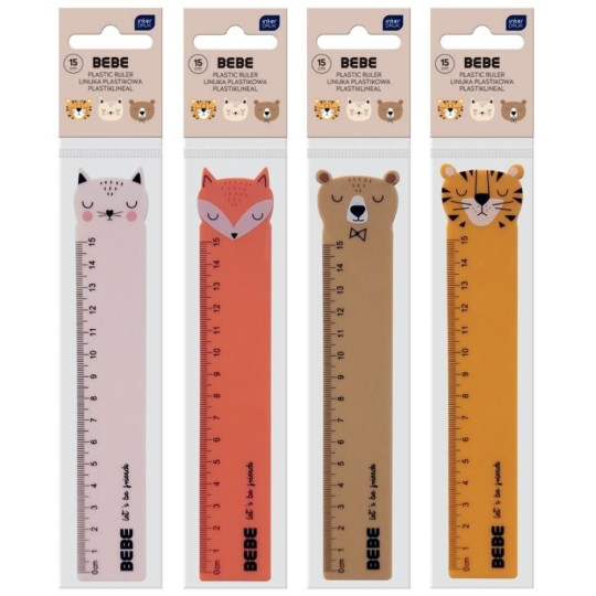 Linijka plastikowa 15cm BEBE Friends Interdruk