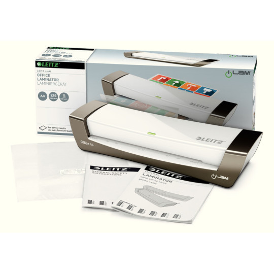 Laminator A4 Leitz iLAM Office srebrny