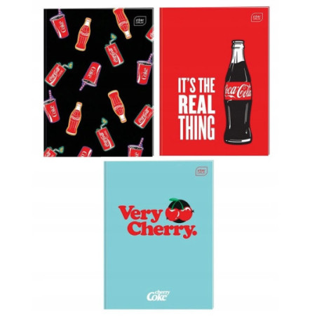 Zeszyt A4/32K kratka M Mat+UV Coca Cola Interdruk Zeszyt A4/32K kratka M Mat+UV Coca Cola Interdruk