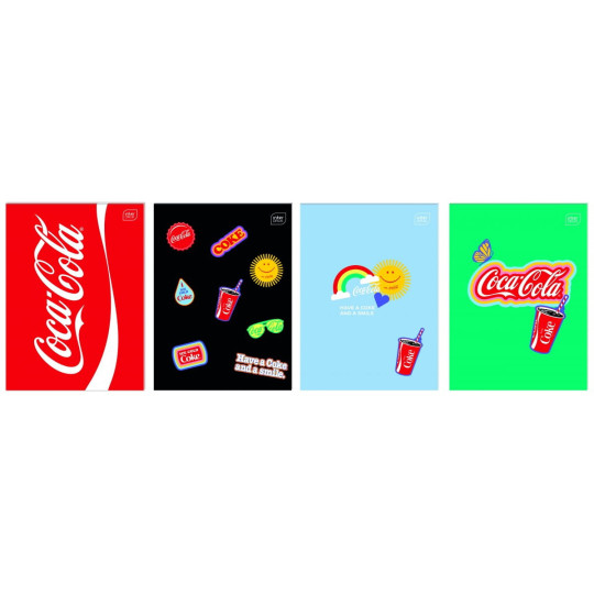 Zeszyt do słówek A6/32k. Mat+UV Coca Cola Interdruk