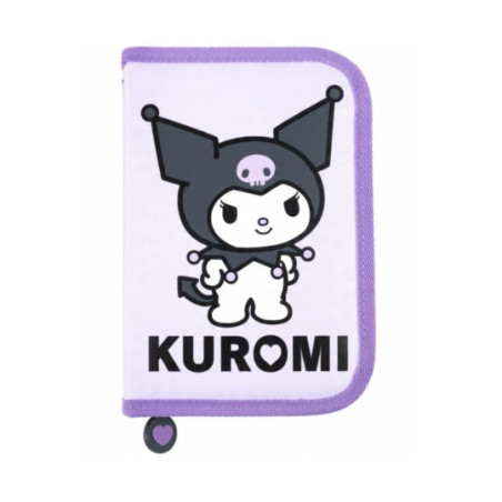 Piórnik dwuklapkowy bez wyposażenia Kuromi Violet Majewski Piórnik dwuklapkowy bez wyposażenia Kuromi Violet Majewski
