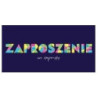 Zaproszenie Napis neon 5szt Henry