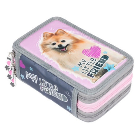 Piórnik potrójny z wyposażeniem Little Friend Pomeranian Majewski Piórnik potrójny z wyposażeniem Little Friend Pomeranian Majewski