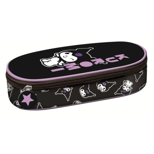 Piórnik saszetka usztywniona z wewnętrzną klapką PCL-01 Kuromi Black 693779 Majewski