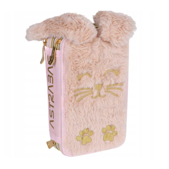 Piórnik Jumbo potrójny z wyposażeniem Astrabag FLUFFY BUNNY Astra Piórnik Jumbo potrójny z wyposażeniem Astrabag FLUFFY BUNNY Astra