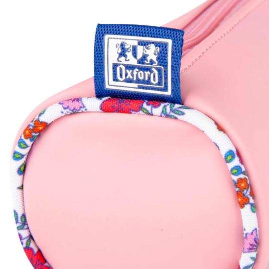 Piórnik Tuba Oxford Floral pastel jasnoróżowy Piórnik Tuba Oxford Floral pastel jasnoróżowy